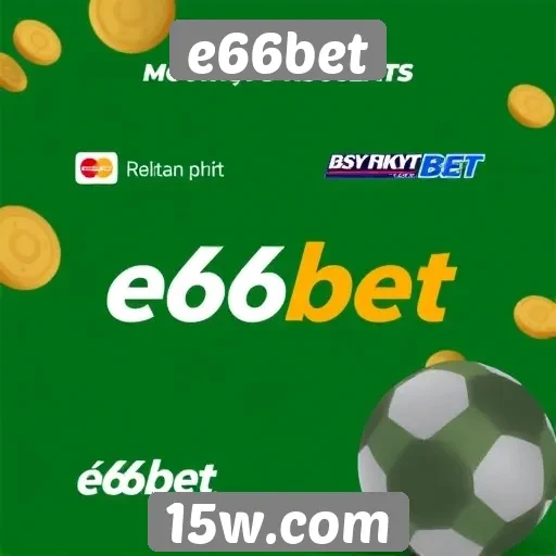 Métodos de pagamento disponíveis no e66bet
